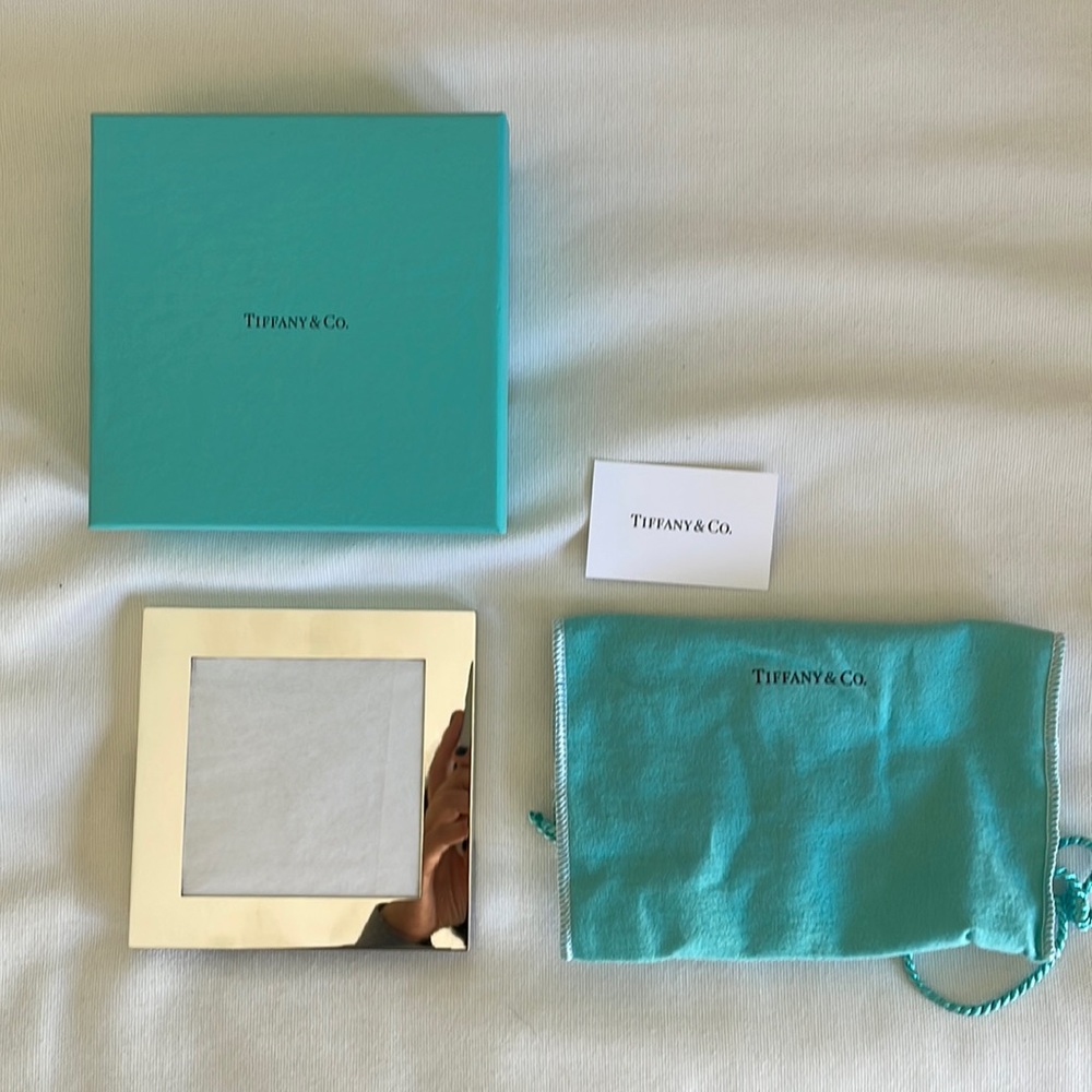 Brand New Sterling Silver Tiffany Small Picture Frame. 3.5x3.5